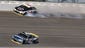 Race 1 at Chicagoland Speedway: Kevin Harvick (4) spins