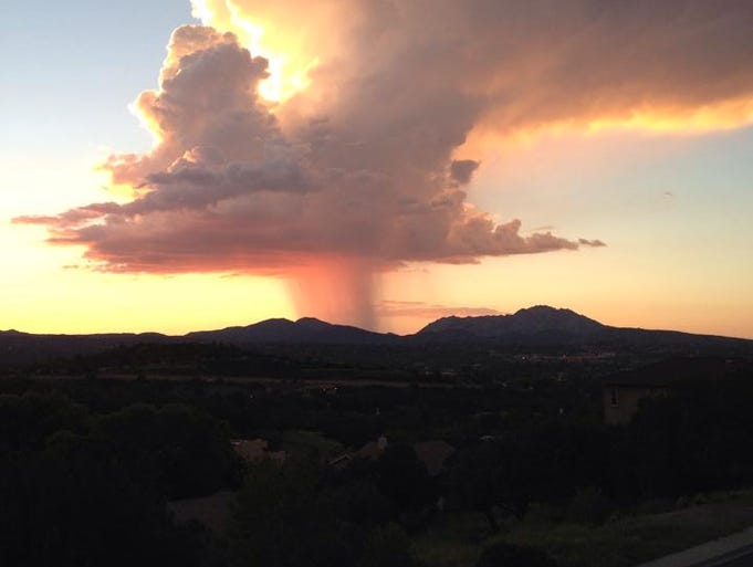 The evening sky in Prescott, August 17, 2014.