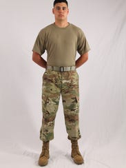 The new ACU includes a new T-shirt that is darker brown.