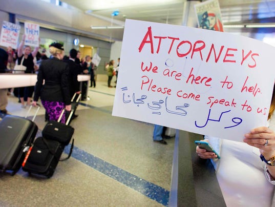 Immigration ban U.S. airports