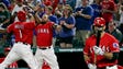 July 9: Texas Rangers shortstop Elvis Andrus (1) celebrates