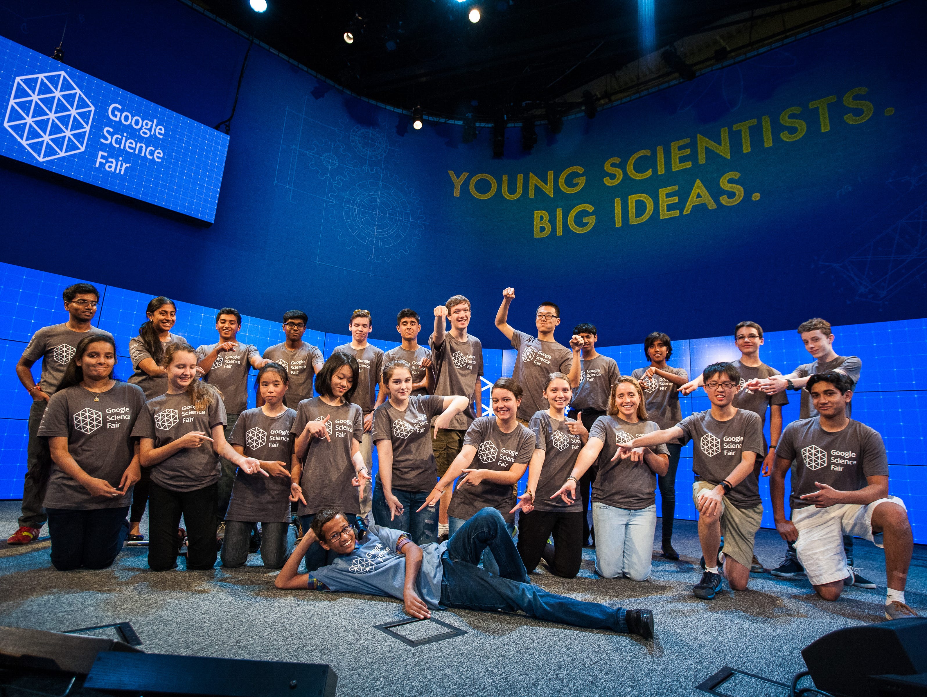 The 20 finalists in the Google Science Fair got to meet another young scientist on Monday: Ahmed Mohamed.