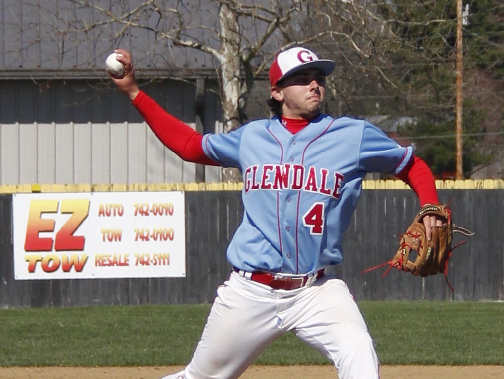 Glendale senior pitcher Austin Huff will be in action Thursday, Friday and Saturday as the Falcons and other Springfield high schools host the Red and Blue Tournament.