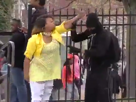 Mom Slaps Son Rips Him From Baltimore Riots 