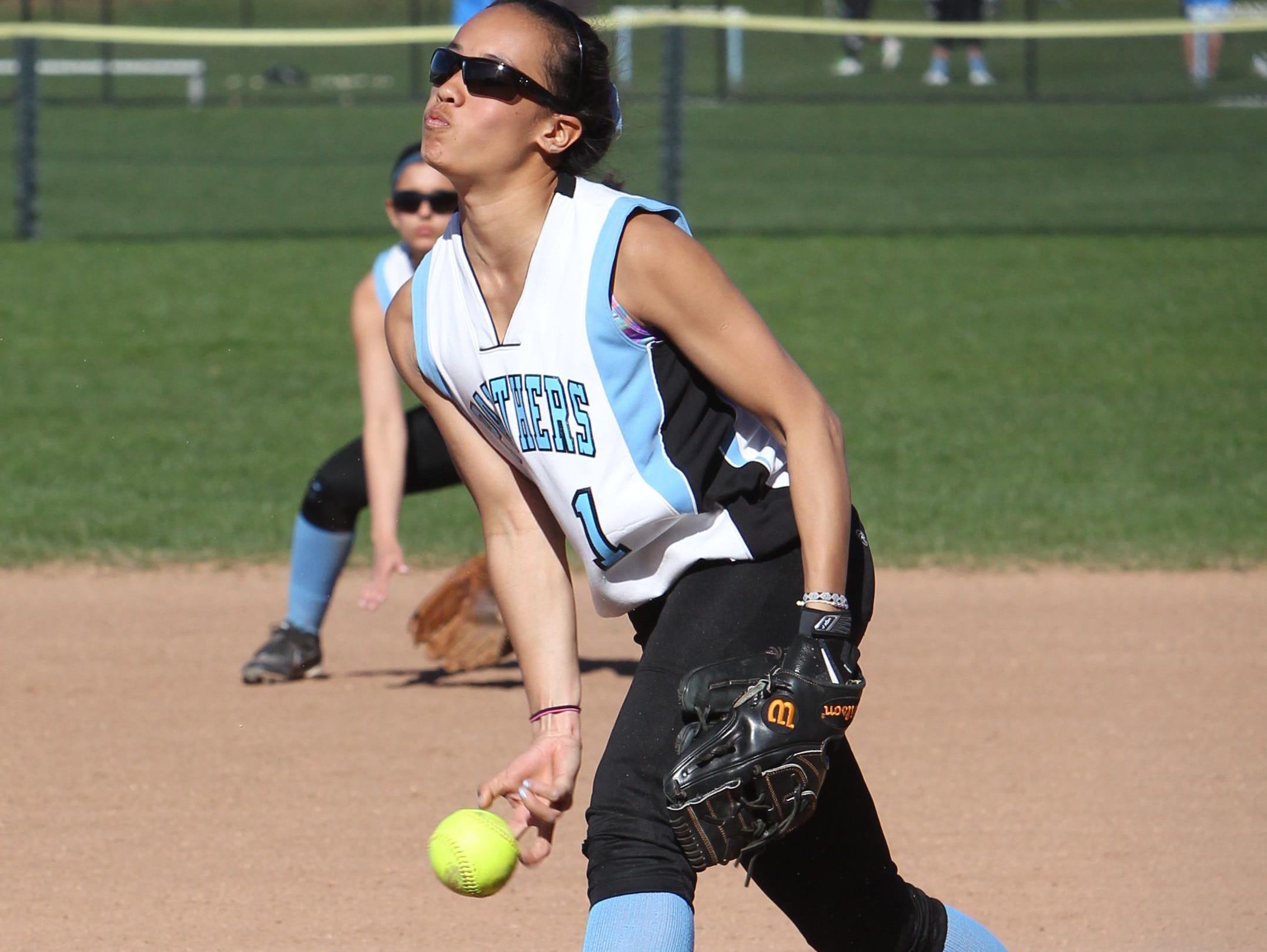 Rye Neck pitcher Diana King during a game with Ardsley at Rye Neck April 28, 2015.