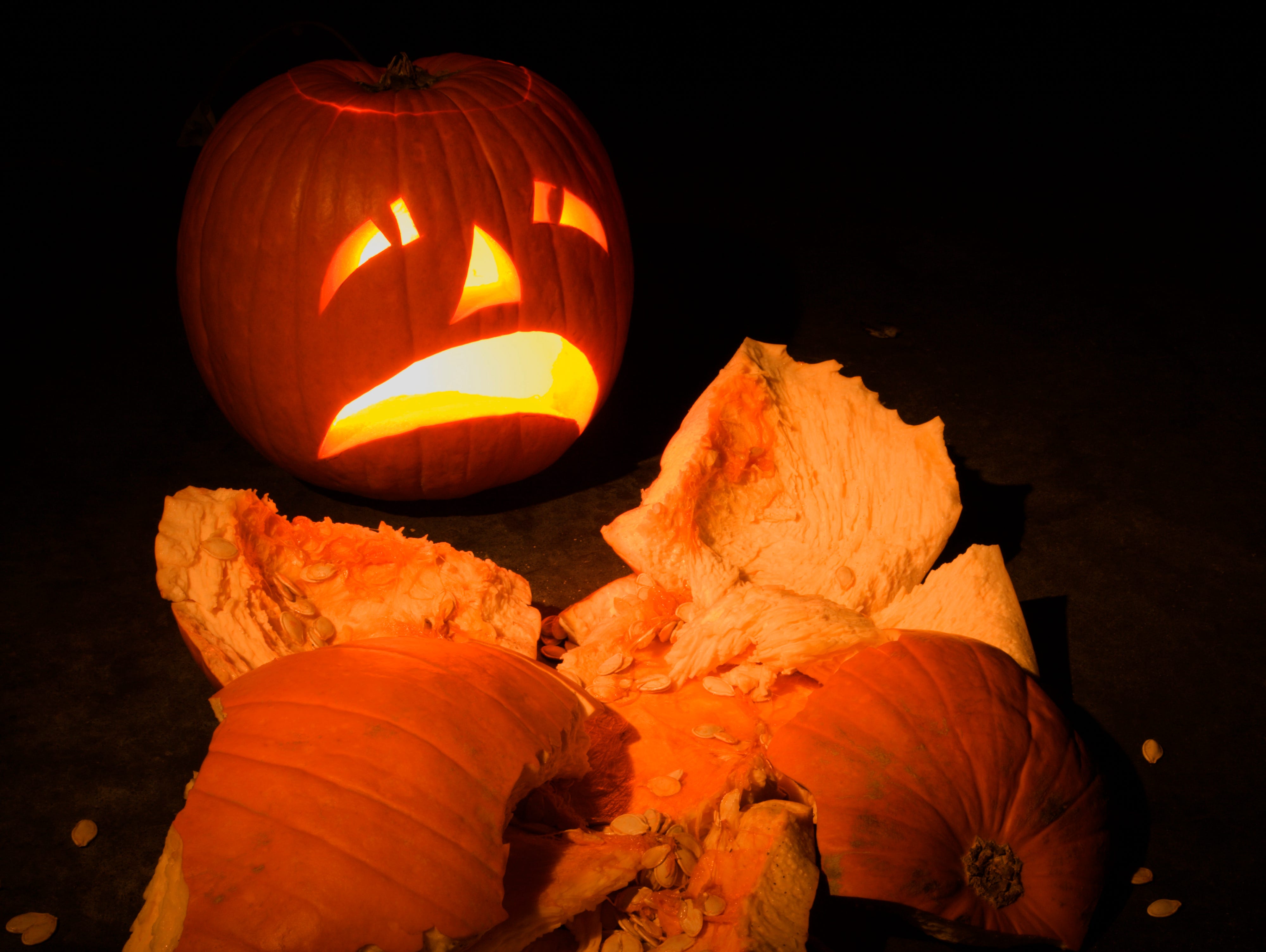 Goblins can be destructive on Halloween.