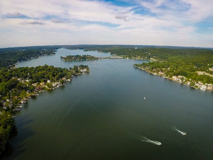 Breathtaking aerial video of Lake Hopatcong filmed by drone