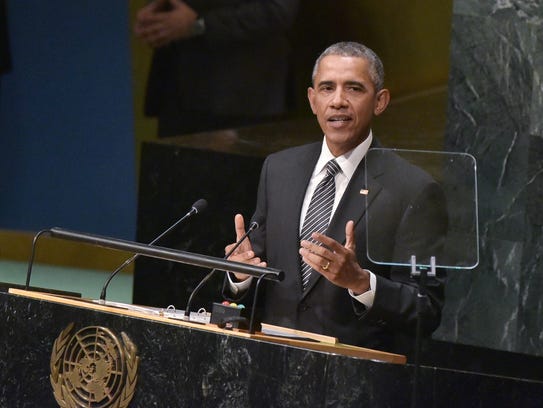 President Obama speaks  at the United Nations in New