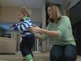 Toddler shocks everyone 4 days after leg amputation