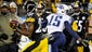 The Steelers' William Gay (22) intercepts a pass intended