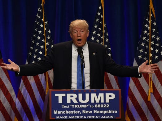 Trump gives a speech on terrorism at Saint Anselm College