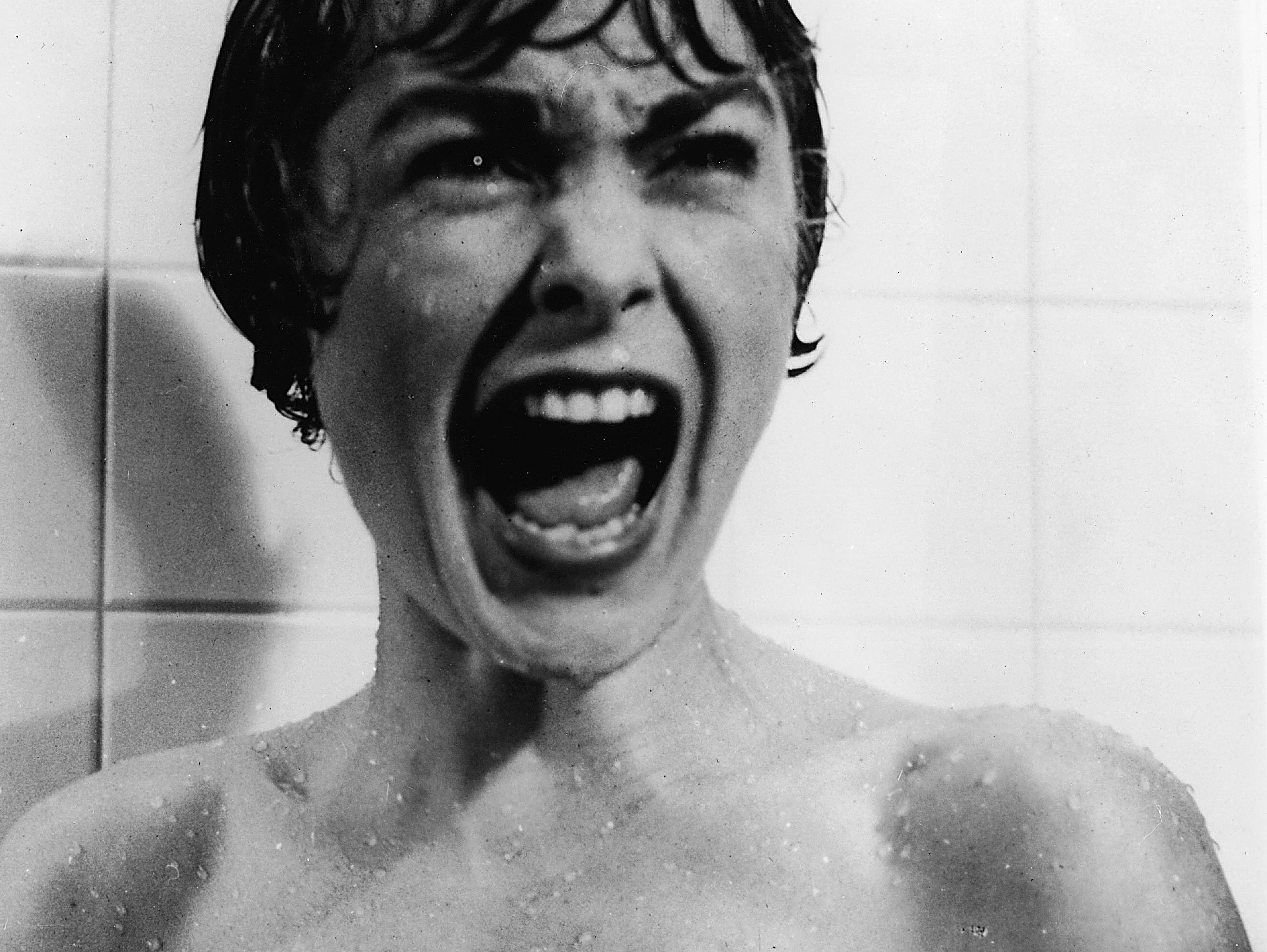 UNDATED: (FILE PHOTO) American actor Janet Leigh screams in the shower in the famous scene from the film 'Psycho' directed by Alfred Hitchcock, 1960. Leigh died October 3, 2004 at her home in Beverly Hills, California at the age of 77. (Photo by Para