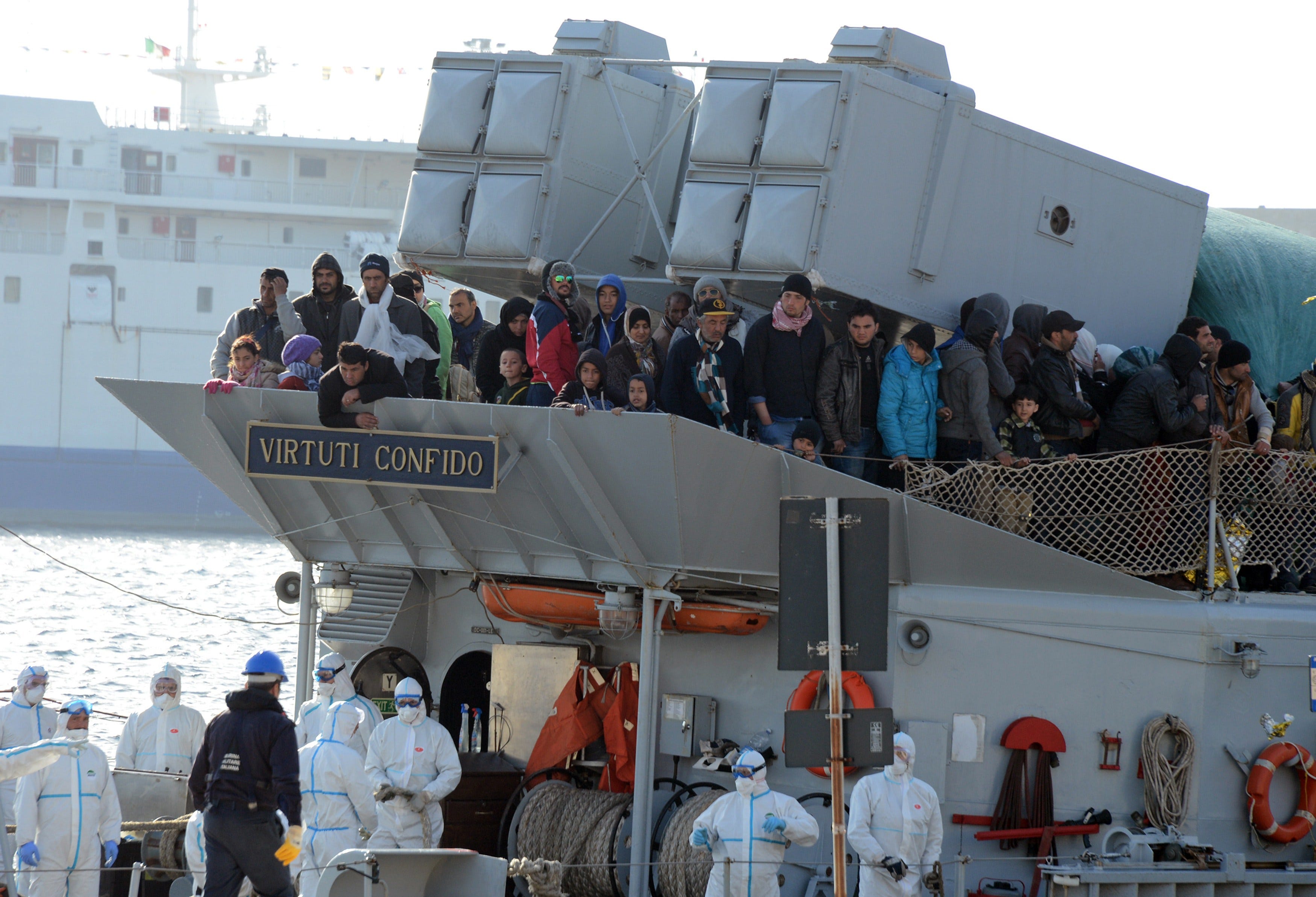 Bodies of migrants taken to Malta as EU holds emergency meeting