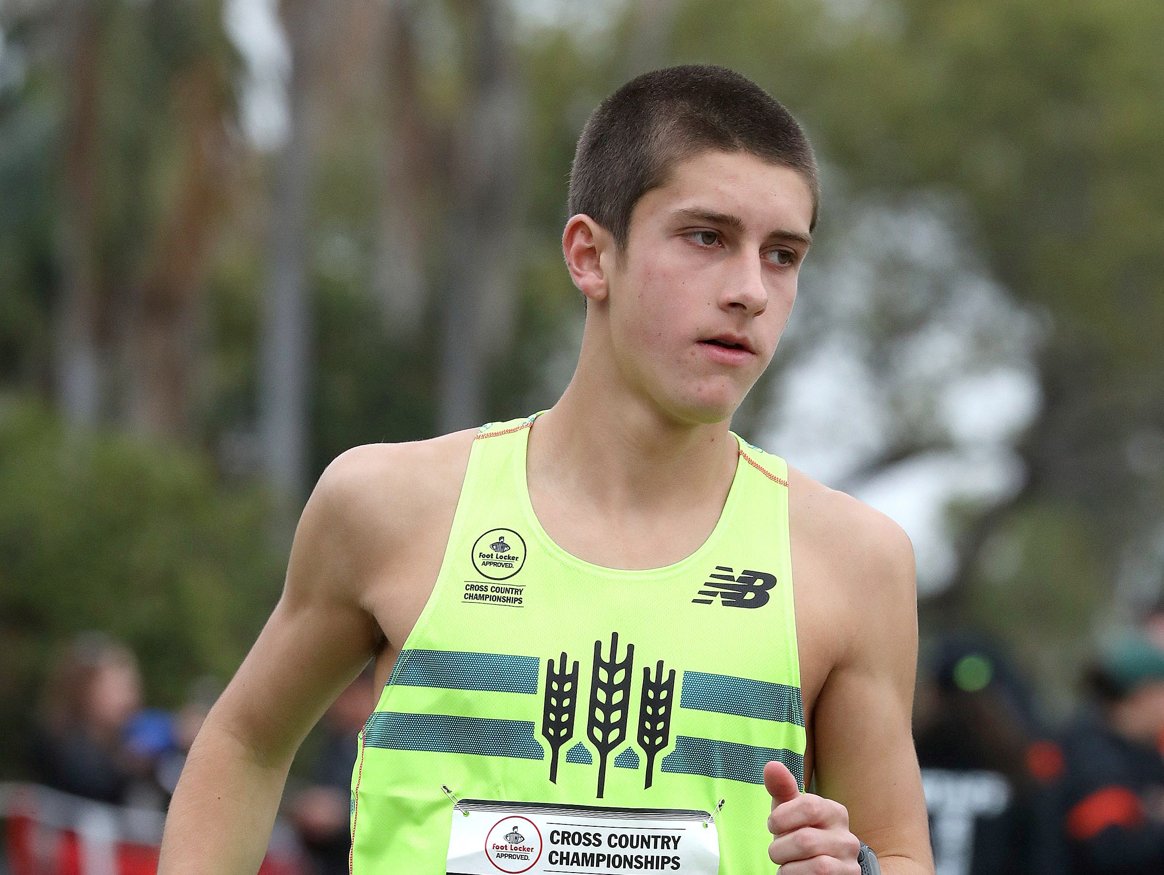 Corunna's Noah Jacobs finished 14th at the Foot Locker Cross Country Championships on Saturday in San Diego.