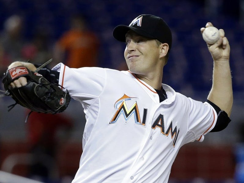 Roberson graduate Chris Narveson is a left-handed pitcher for the Miami Marlins.