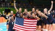 Team USA players captured bronze in women's team volleyball.