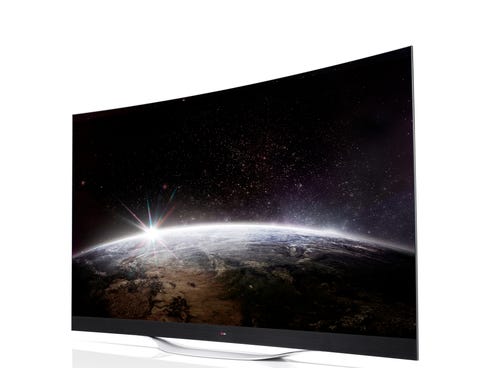LG Electronics' 77-inch Ultra HD Curved OLED TV will display Ultra Cinema 3D.