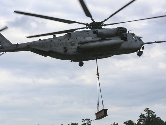 Marine dies in chopper crash at N.C. base