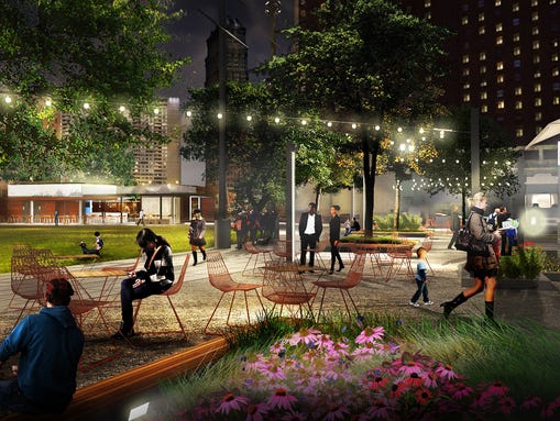 Rendering shows image of what the planned DTE Energy