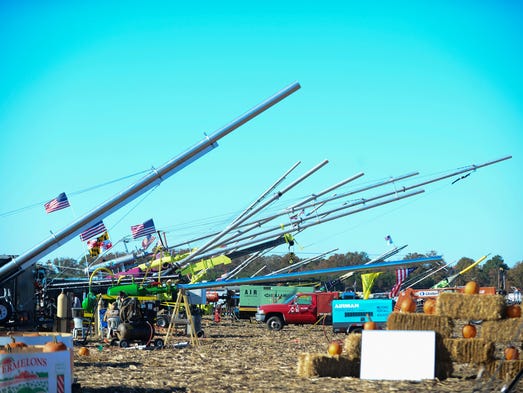 Pit row at the 2016 World Championship Punkin Chunkin