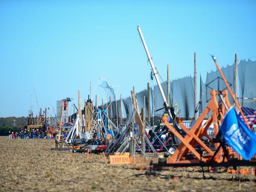 Pit row at the 2016 World Championship Punkin Chunkin