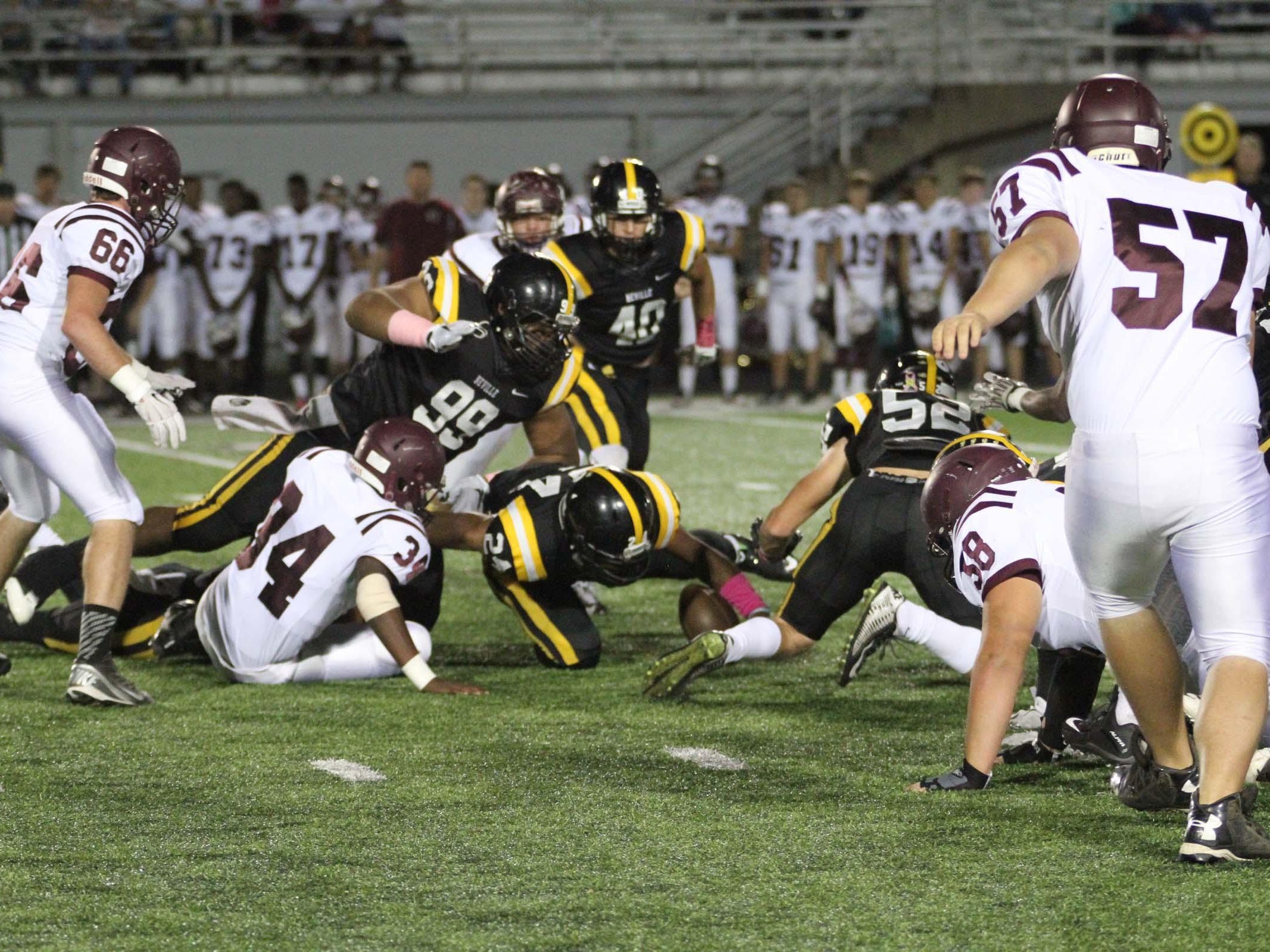 The Grant Cougars played the Neville Tigers Friday night in Monroe.