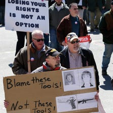 A protest in Boston in April.