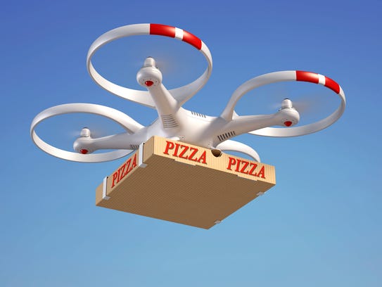 It's a bird! It's a plane! It's pizza drone!