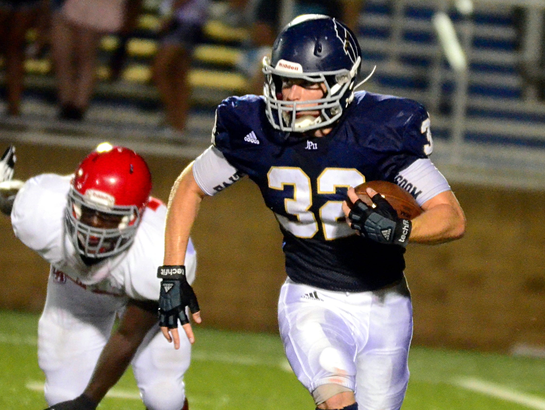 Senior Drew Bledsoe helped Pope John Paul II to a 20-17 win at Father Ryan on Friday.