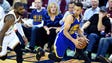 Golden State Warriors guard Stephen Curry (30) brings