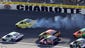 Race 4 at Charlotte Motor Speedway: Smoke billows from