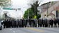 Police line up on Reisterstown Road as protests take