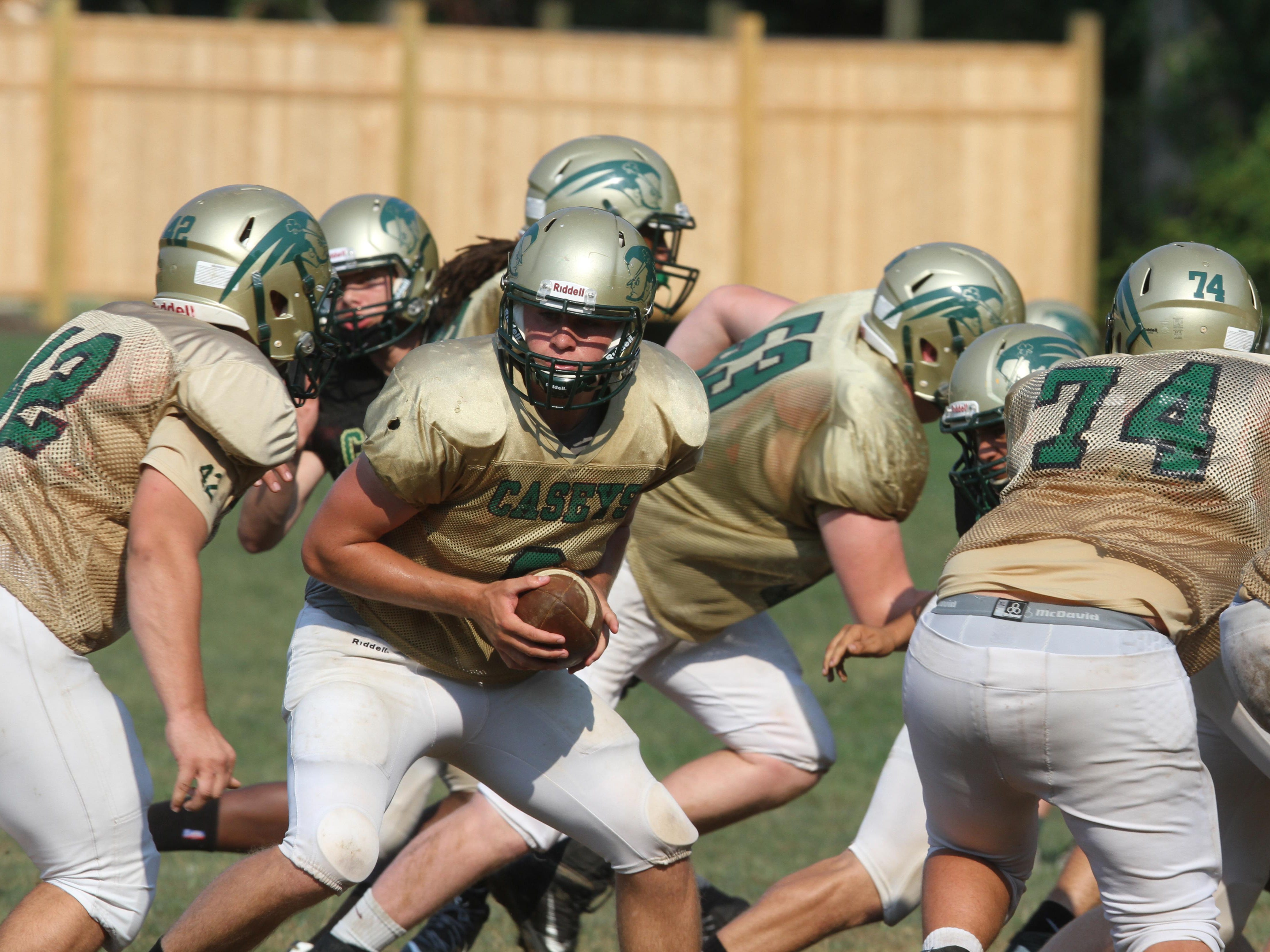 Red Bank Catholic works out at practice this summer in Shrewsbury.