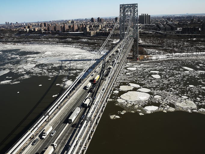 NEW YORK, NY - FEBRUARY 20:  Ice floes are viewed along