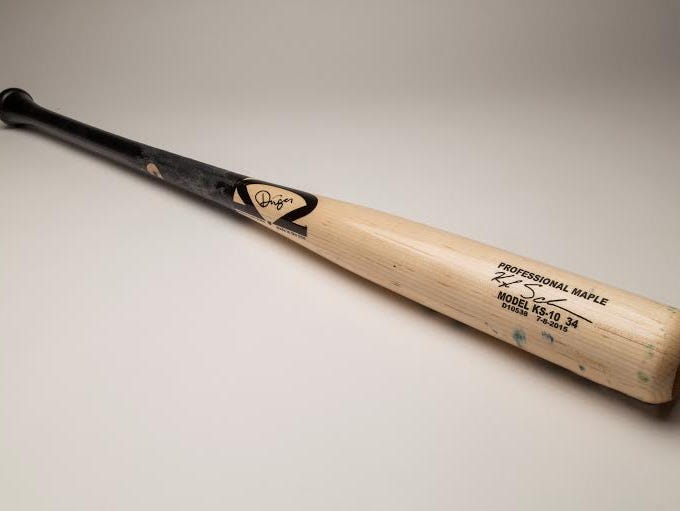 Kyle Schwarber's bat from the Futures Games is in Cooperstown.