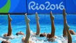 Australia performs during the synchronized swimming