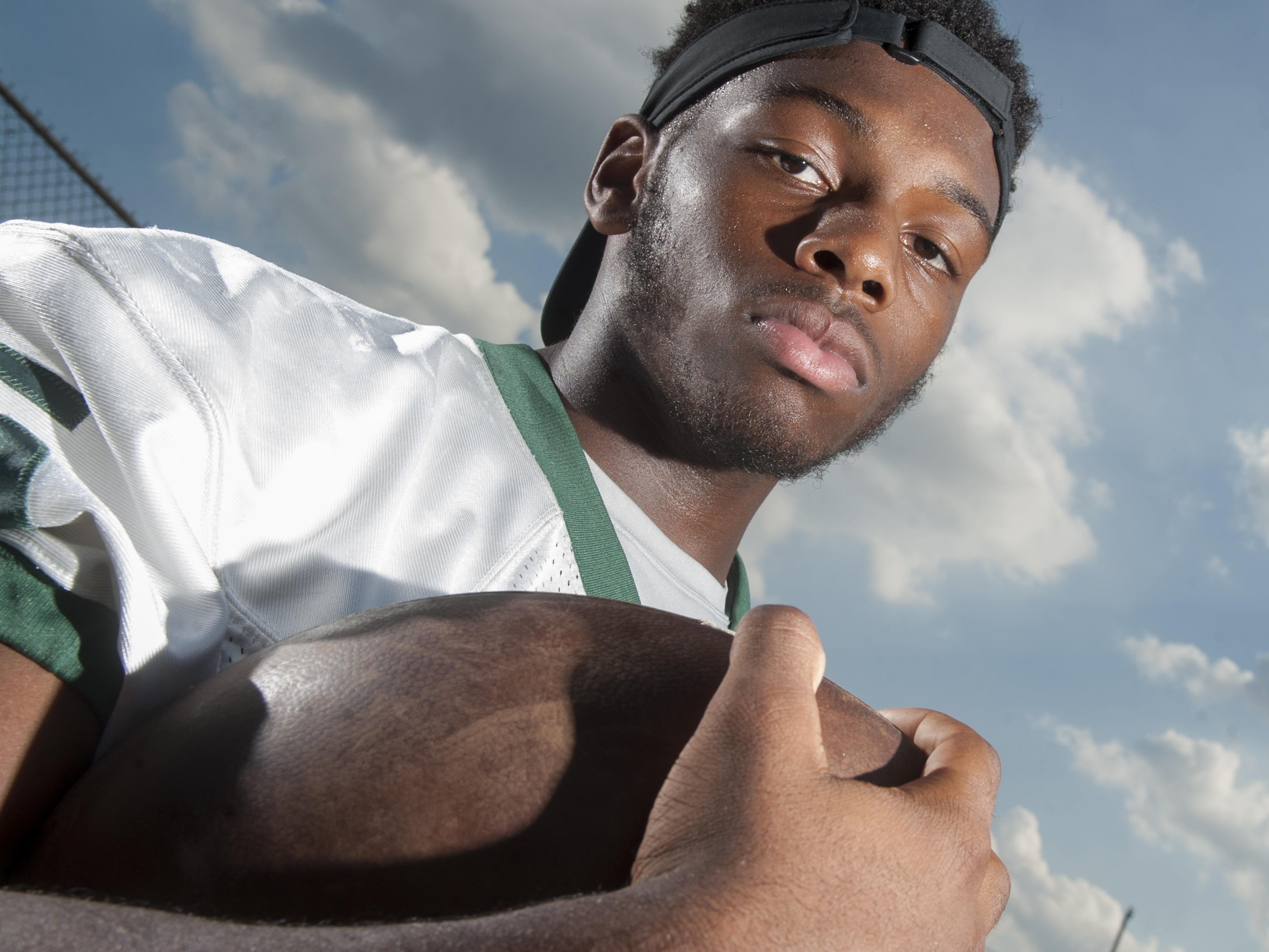 Camden Catholic High School football player Nazir Streater. 08.24.15