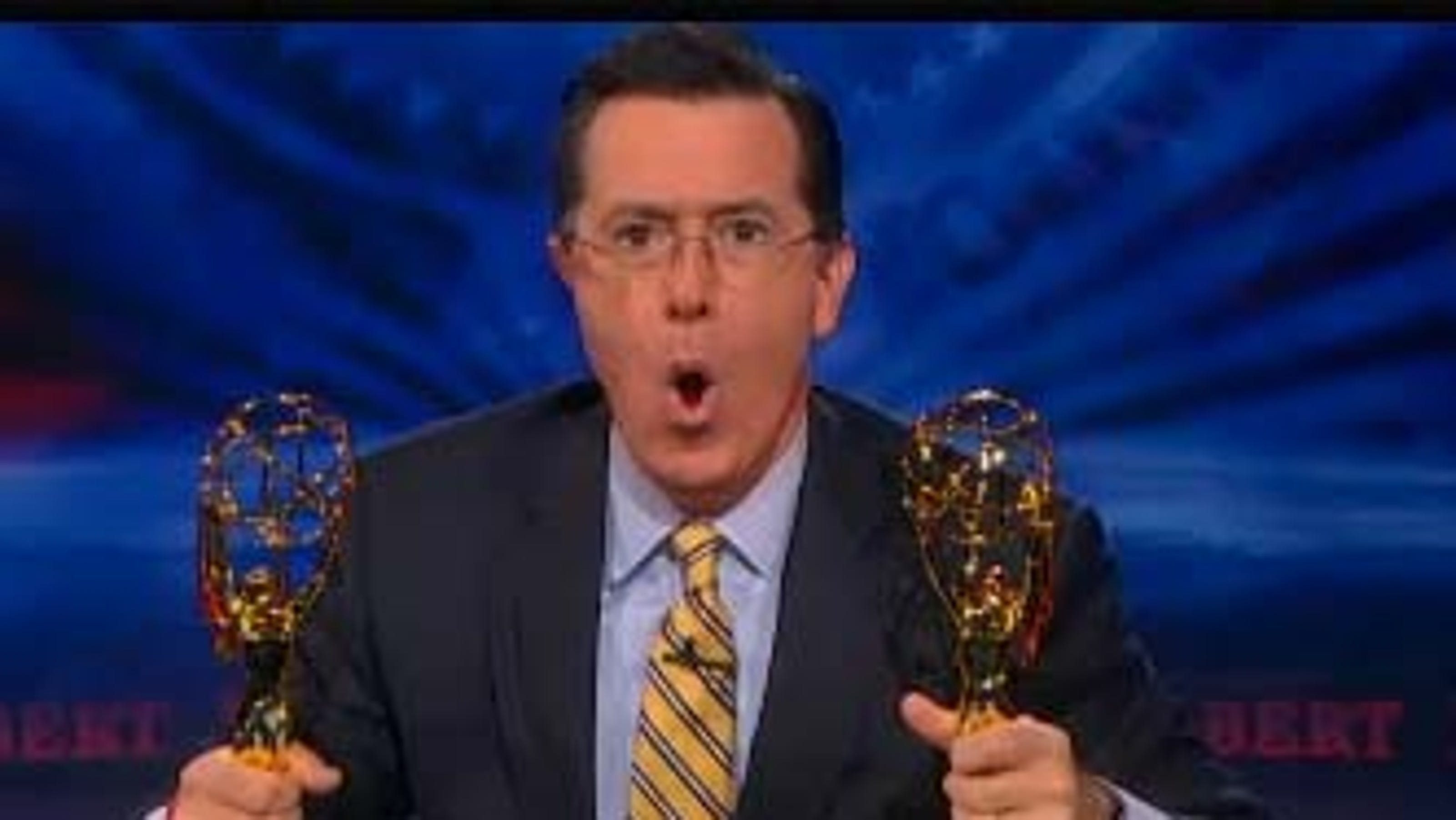 Stephen Colbert crows about Emmy win