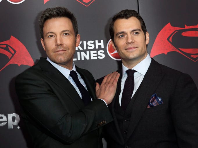 epa05223596 US actor Ben Affleck (L) poses with British