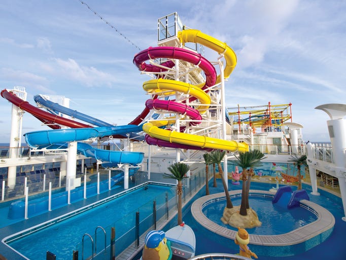 The most outrageously fun water slides at sea