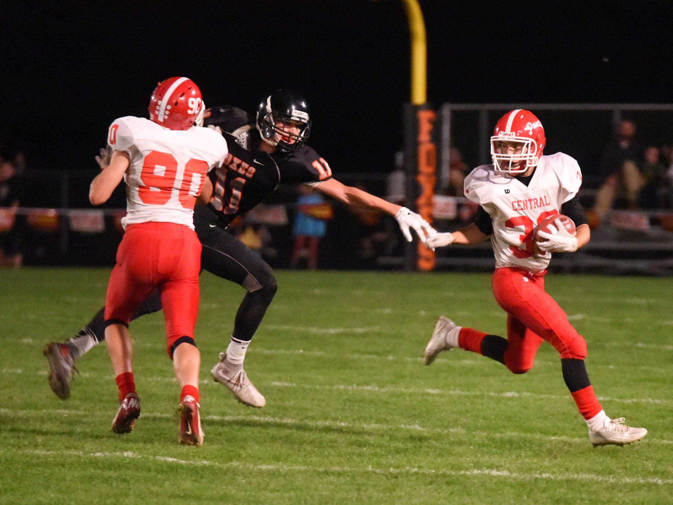 On Oct. 16 Silverton and Central high schools battled in Silverton to a 34-21 victory for the Panthers.