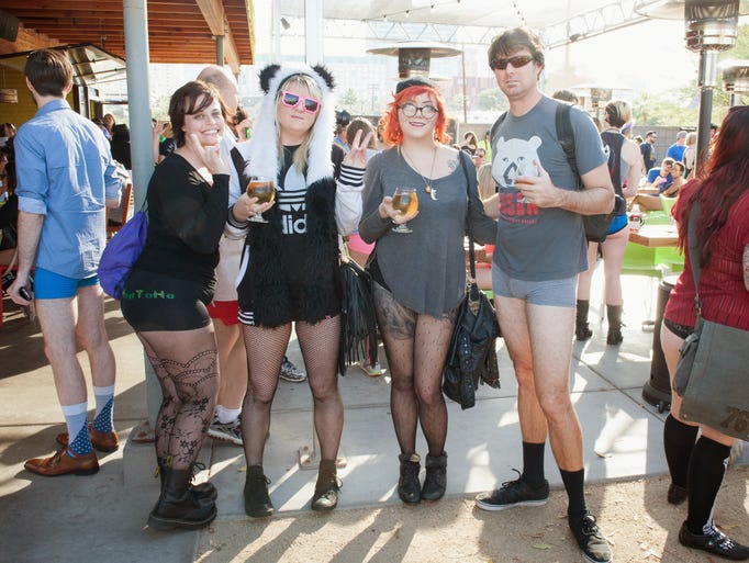 The best pants are no pants at Angels Trumpet Ale House