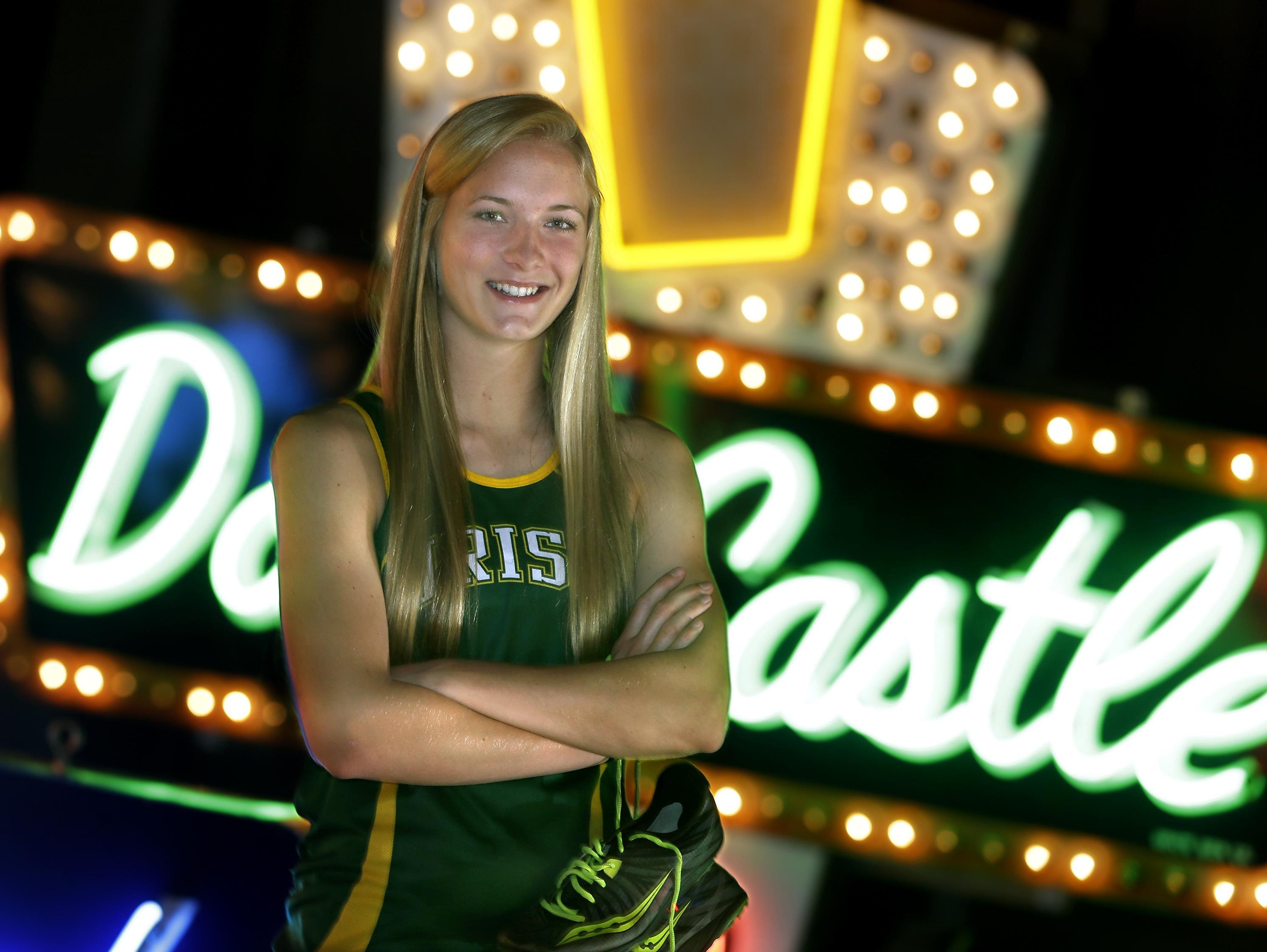 Post-Crescent Media’s girls’ track athlete of the year is Freedom High School’s Lauren Peters. The photo was taken at the History Museum at the Castle in Appleton.