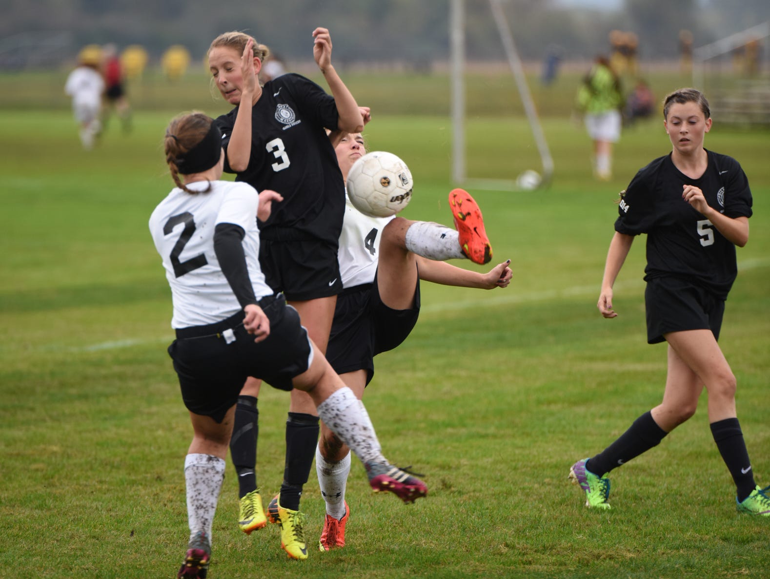 Philomath High girls' soccer holds onto its lead in the 4A-4 Oregon West Conference following its 3-1 win against Cascade High on Tuesday Oct. 14, 2014.