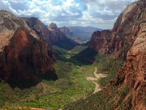 Angels Landing -- Zion National Park, Utah: Angels Landing may have been named for it's remote route, but the difficult trek is well worth the effort. Begin by scaling cliffs with the help of chains bolted into rock and reach the best views by negoti