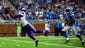 Minnesota Vikings wide receiver Jerome Simpson (81) makes a diving catch in the third quarter against the Detroit Lions at Ford Field.
