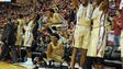 Florida State's bench celebrates against the Clemson