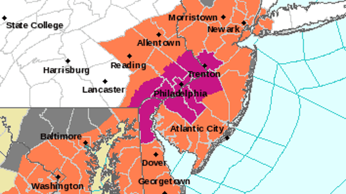 Hot, humid weather continues in New Jersey today