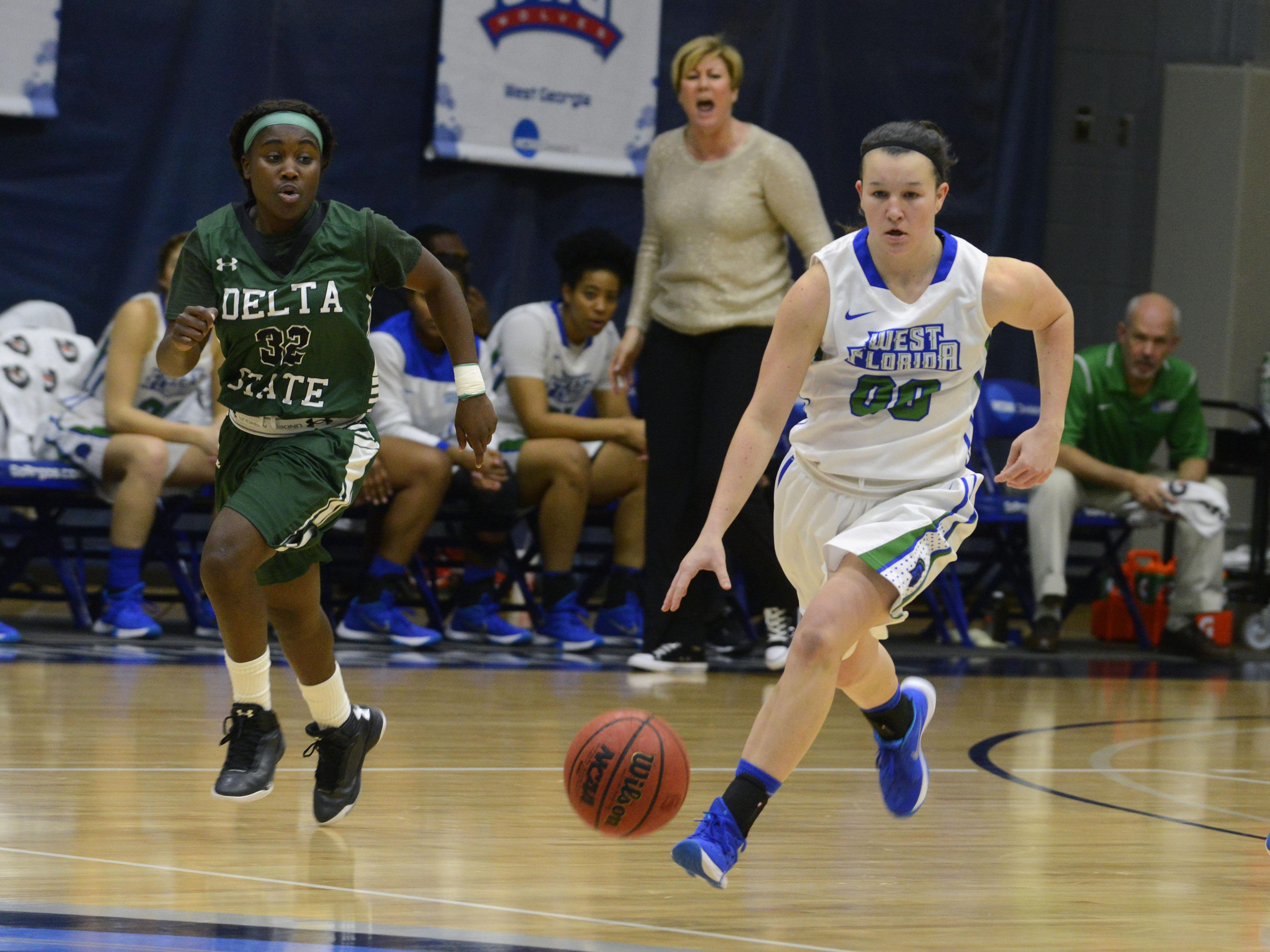 West Florida's Alex Coyne scored 7 points and had six assists but the UWF Argos dropped a tough loss to West Georgia on the road Thursday night.