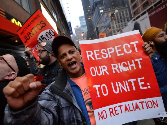 Fast Food Workers Protest Fast Food Workers Protest